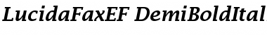 LucidaFaxEF DemiBoldItalic Font