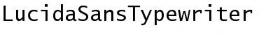 Lucida Sans Typewriter Regular Font