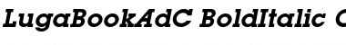 LugaBookAdC Bold Italic