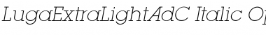 Download LugaExtraLightAdC Font