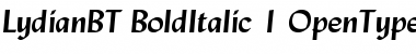 Lydian Bold Italic