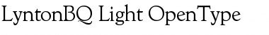 Lynton BQ Regular Font