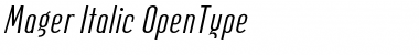 Mager Italic Font