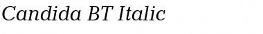 Candida BT Italic Font