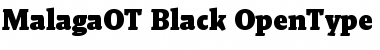 Malaga OT Black Font