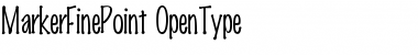 Marker FinePoint Font