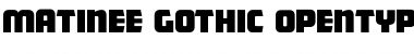 Matinee-Gothic Regular Font