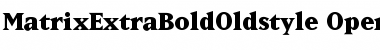 Download MatrixExtraBoldOldstyle Font