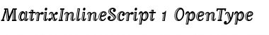 Download MatrixInlineScript Font