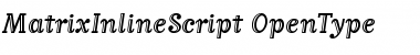 Download MatrixInlineScript Font
