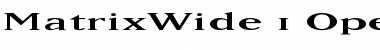 Download MatrixWide Font