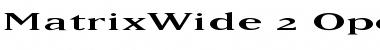 MatrixWide Font