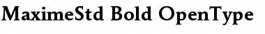 Maxime Std Bold Font