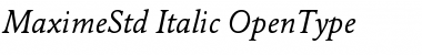 Maxime Std Italic Font