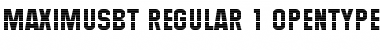 Maximus Regular Font