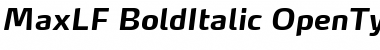 MaxLF-BoldItalic Font