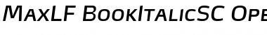 Download MaxLF-BookItalicSC Font Download MaxLF-BookItalicSC Font