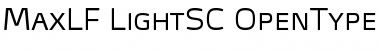 MaxLF-LightSC Font