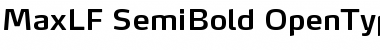 MaxLF-SemiBold Regular Font