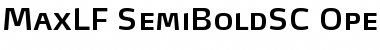 MaxLF-SemiBoldSC Font