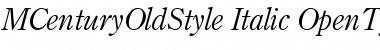 Century Old Style Italic