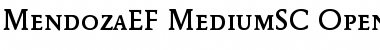 MendozaEF MediumSC Font