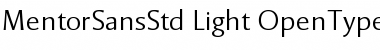 Mentor Sans Std Light Font