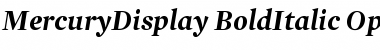 Mercury Display Bold Italic Font