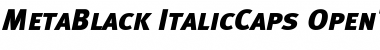 Meta Black Caps Italic