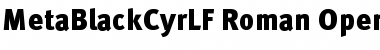 MetaBlackCyrLF-Roman Regular Font