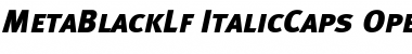 Meta Black Lf Caps Italic