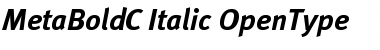 MetaBoldC Italic Font