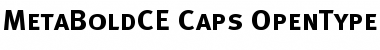 MetaBoldCE Caps Font