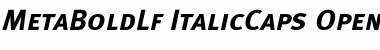 Meta Bold Lf Caps Italic