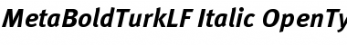 MetaBoldTurkLF Italic Font