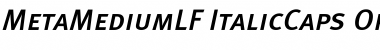 Meta Medium Lf Caps Italic