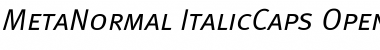 Meta Normal Caps Italic