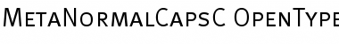 MetaNormalCapsC Regular Font