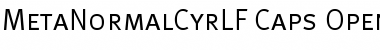 MetaNormalCyrLF-Caps Regular Font