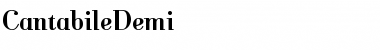 CantabileDemi Regular Font
