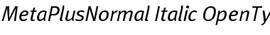 MetaPlusNormal- Italic