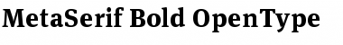 MetaSerif-Bold Regular Font
