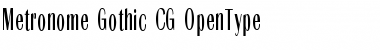 Download Metronome Gothic CG Font Download Metronome Gothic CG Font