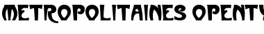 Metropolitaines Font