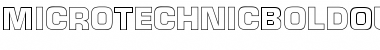 Micro TechnicBoldOutline Font