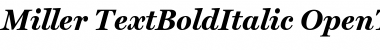 Miller Text Bold Italic Font