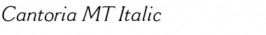 Cantoria MT Italic Font