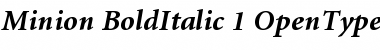 Minion Bold Italic