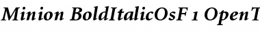 Minion Bold Italic OsF