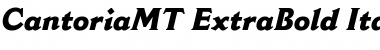 CantoriaMT-ExtraBold Extra BoldItalic Font